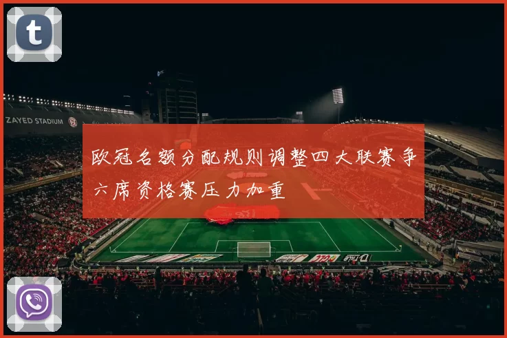 欧冠名额分配规则调整四大联赛争六席资格赛压力加重